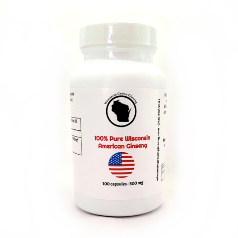Wisconsin American Ginseng Root Capsules