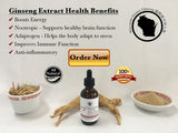 Wisconsin American Ginseng Root Extract Tincture Supplement